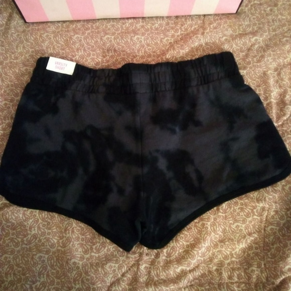 NEW VICTORIA'S SECRET PINK TIE DYE PULL ON VARSITY LOUNGE SHORTS - Picture 5 of 8